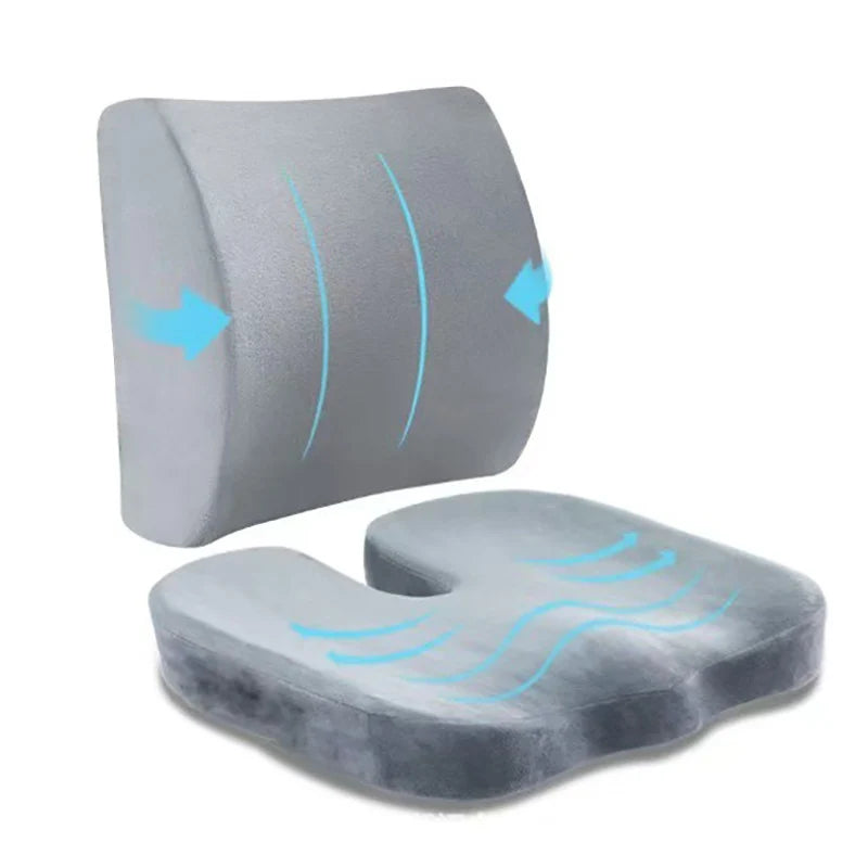 Seat Cushion Gel Memory Foam Non-Slip