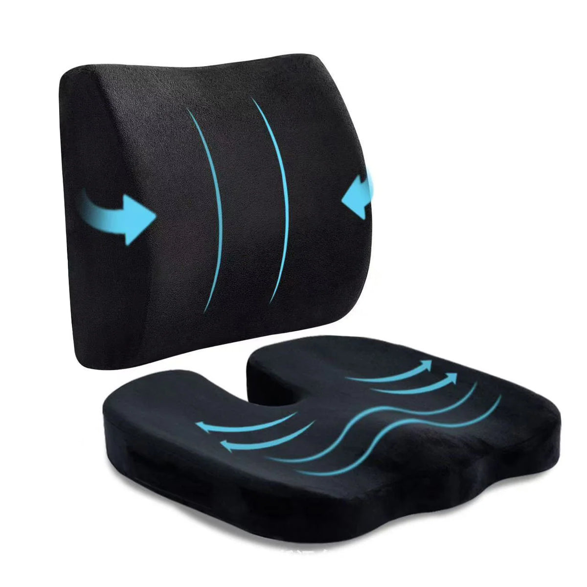 Seat Cushion Gel Memory Foam Non-Slip