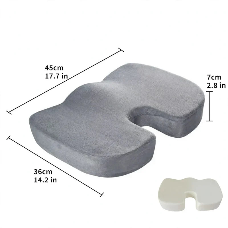 Seat Cushion Gel Memory Foam Non-Slip