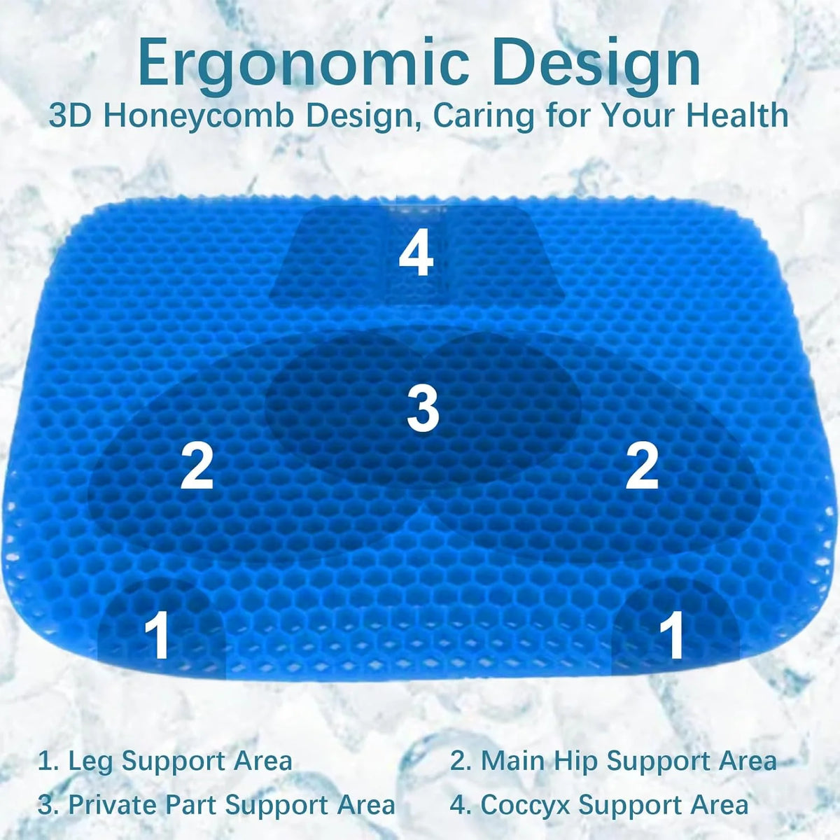 Seat Cushion Honeycomb Gel Cooling Pressure Relief