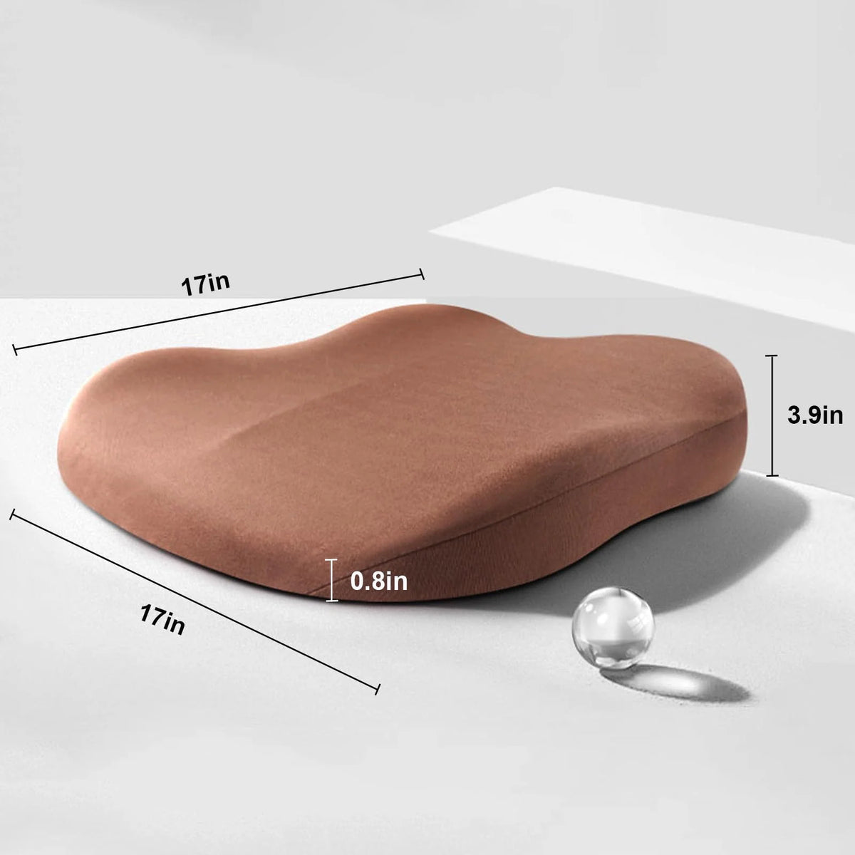Seat Cushion Memory Foam Non-Slip 3.1-Inch Booster