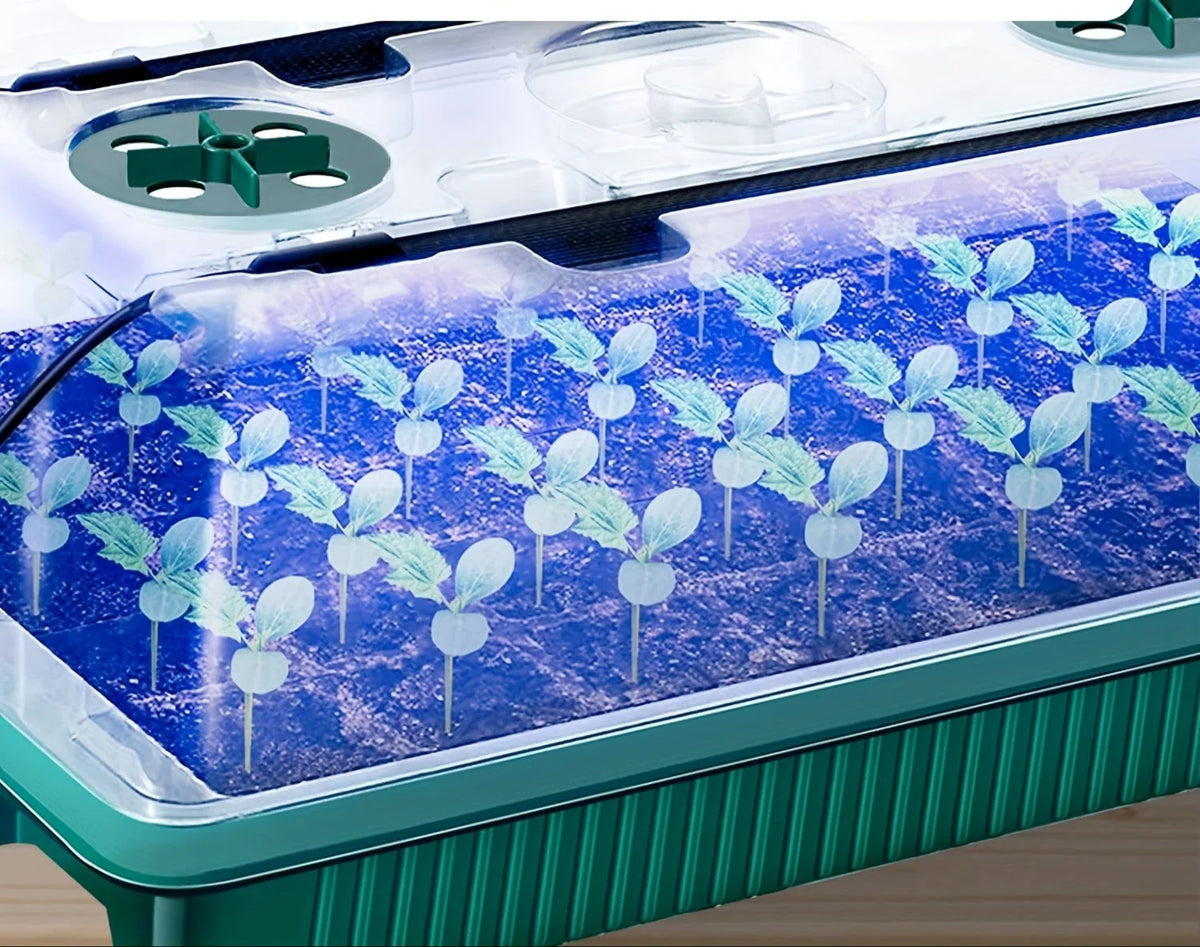 Seed Starter Kit Full-Spectrum LED Smart Timer 80 Cells