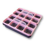 Seed Starting Tray Clear Reusable 16-Cell Set