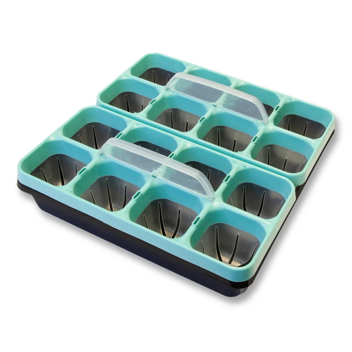 Seed Starting Tray Clear Reusable 16-Cell Set