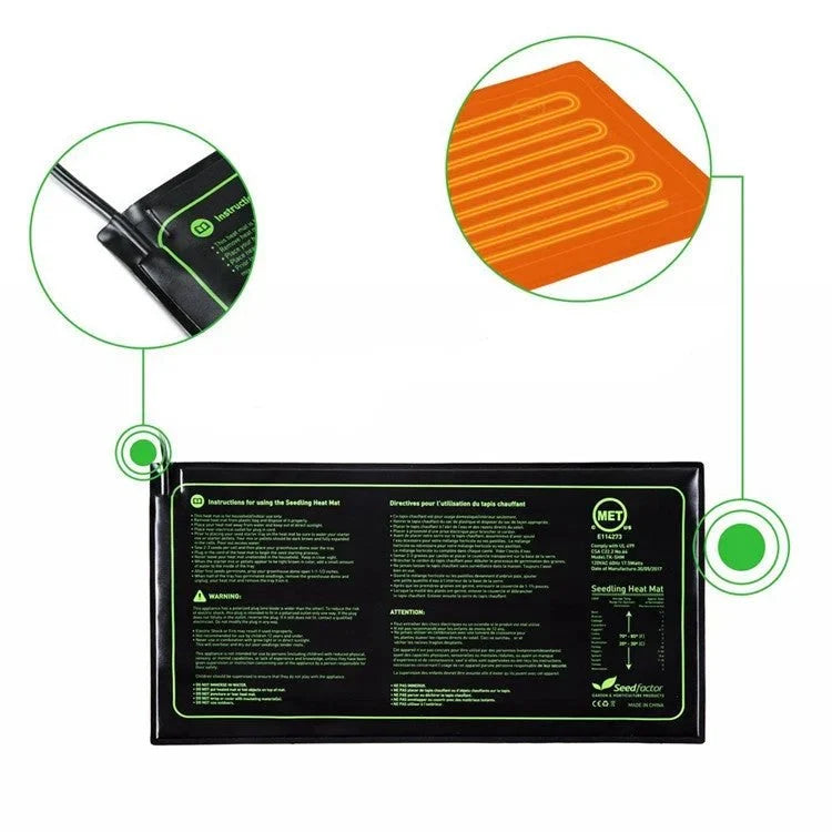 Seedling Heat Mat Waterproof Adjustable Temperature