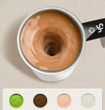 Self-Stirring Mug Rechargeable LED Temp Display Rinse-Safe