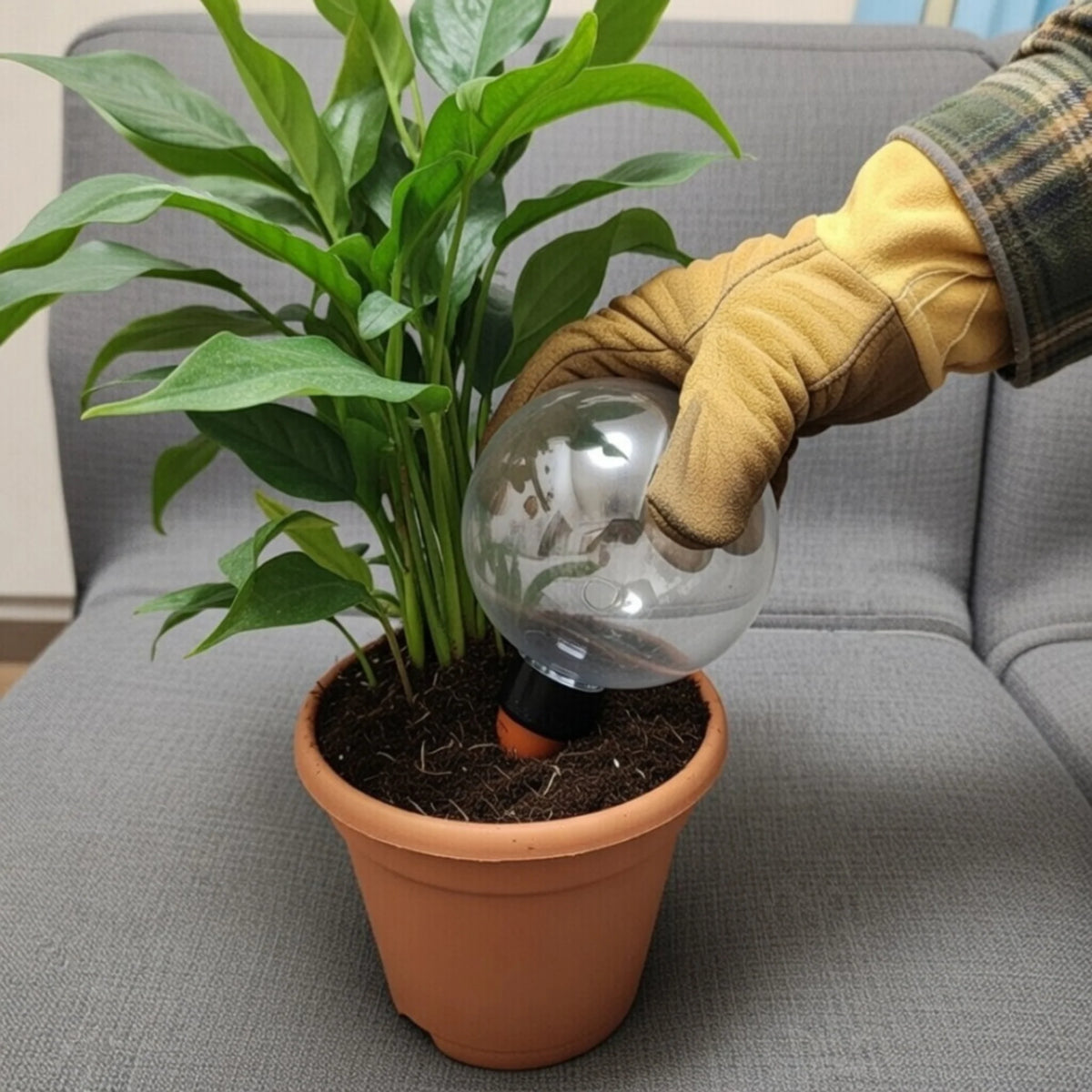 Self-Watering Globe Ceramic & Clear 500 mL