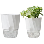 Self-Watering Planter Built-In Water Reservoir Lightweight Plastic