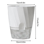 Self-Watering Planter Built-In Water Reservoir Lightweight Plastic