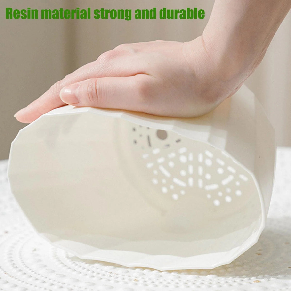 Self-Watering Planter Built-In Water Reservoir Lightweight Plastic