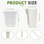 Self-Watering Planter Transparent Reservoir Weather-Resistant Plastic