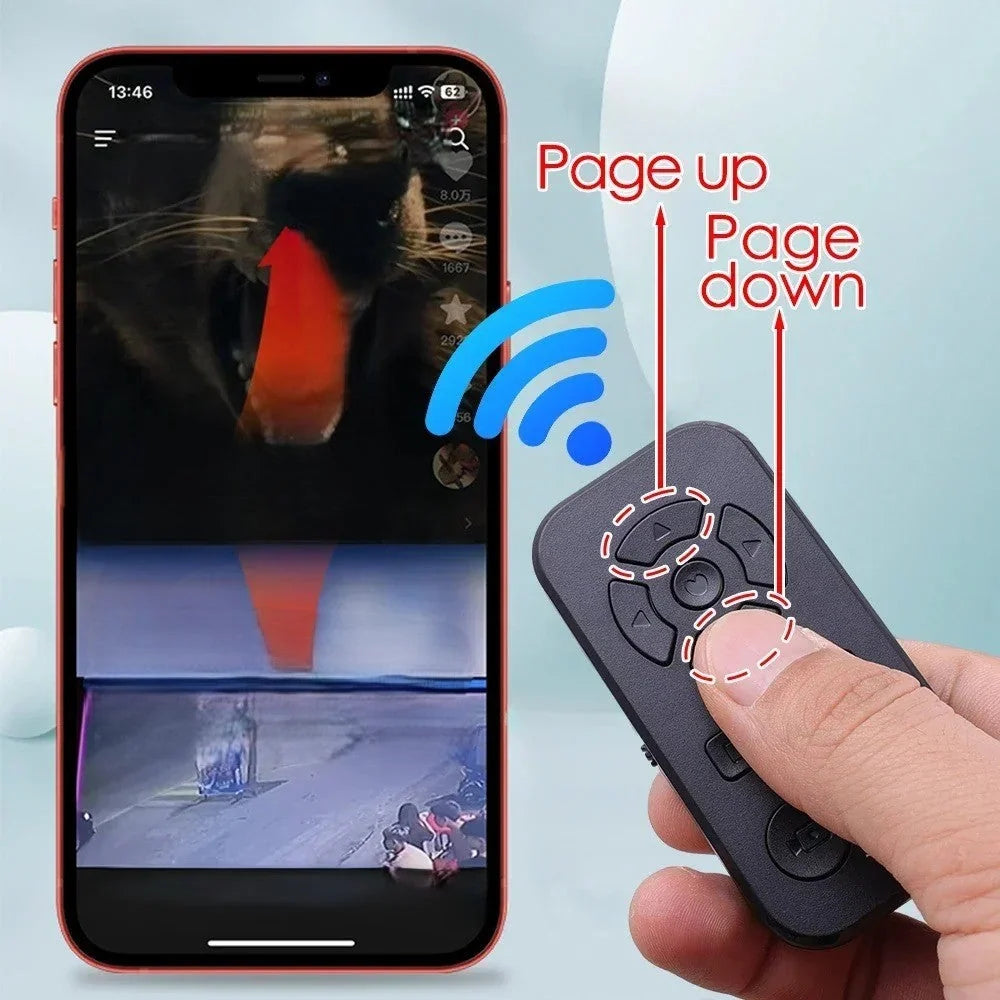 Selfie Remote Bluetooth Camera Shutter & Media Scroller