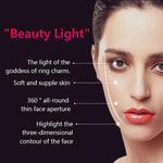 Selfie Ring Light Clip-On 3 Light Colors USB Rechargeable