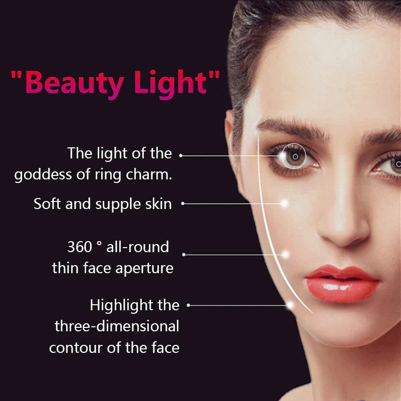 Selfie Ring Light Clip-On 3 Light Colors USB Rechargeable