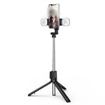 Selfie Stick Tripod Foldable 3-In-1 With Dual LED Lights