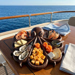 Serving Board Octopus-Shaped Wood Divided Compartments