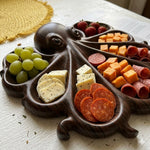 Serving Board Octopus-Shaped Wood Divided Compartments