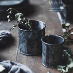 Serving Set Galvanized Zinc European Style For Storage & Decor