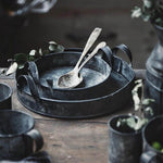 Serving Set Galvanized Zinc European Style For Storage & Decor