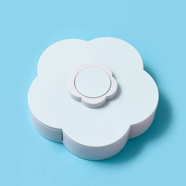 Serving Tray Rotating 10 Compartments Non-Slip Base