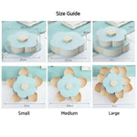 Serving Tray Rotating 10 Compartments Non-Slip Base