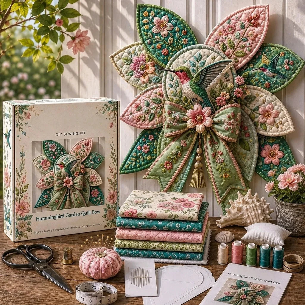 Sewing Kit Quilted Bow Beginner-Friendly Complete Set