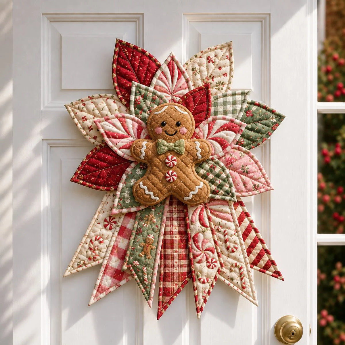 Sewing Kit Quilted Christmas Door Hanging Materials Included