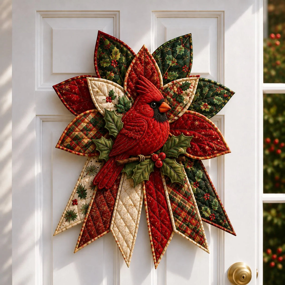 Sewing Kit Quilted Christmas Door Hanging Materials Included