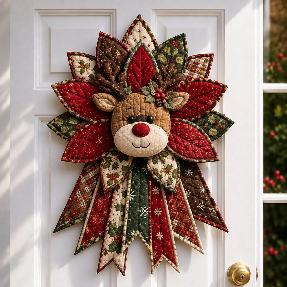 Sewing Kit Quilted Christmas Door Hanging Materials Included