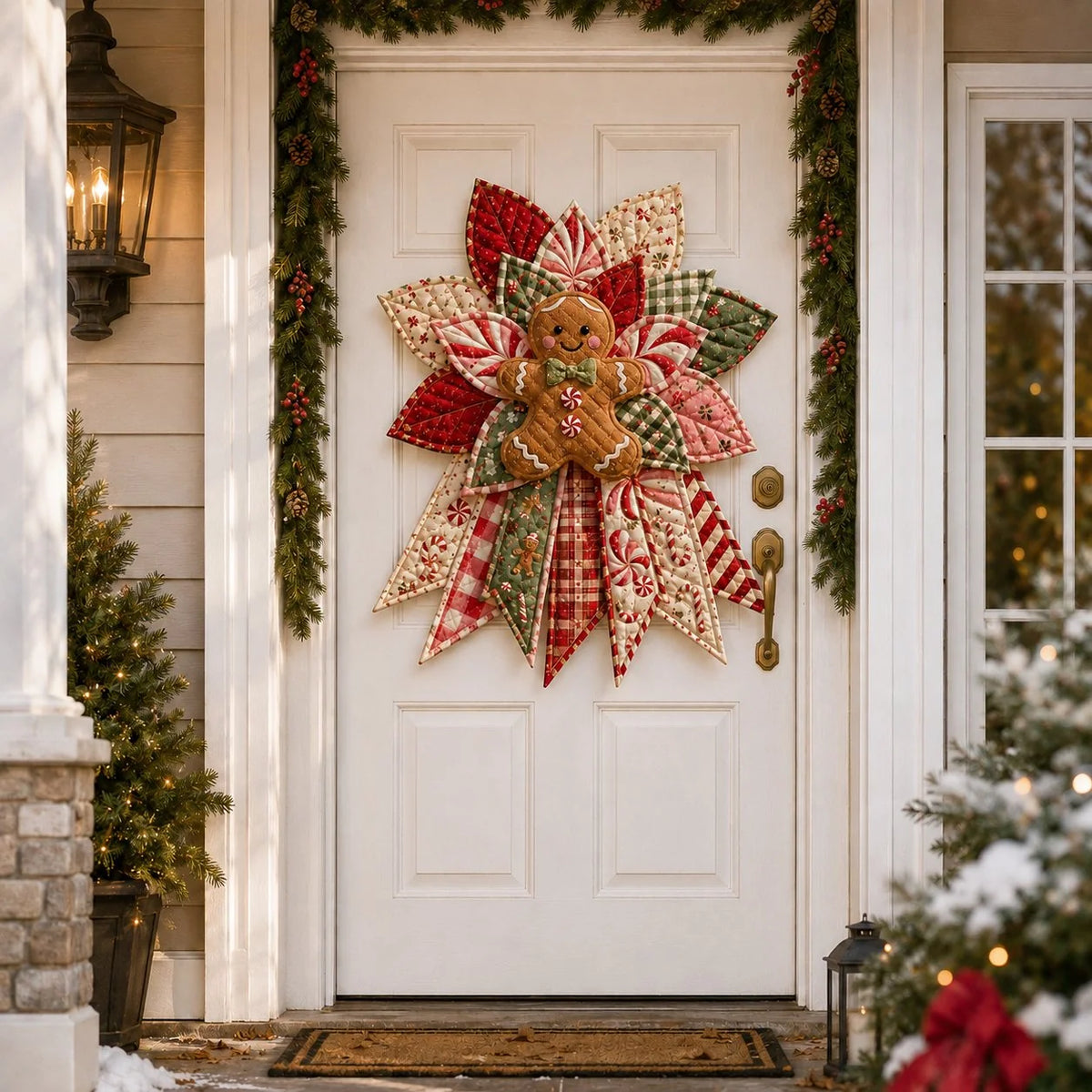 Sewing Kit Quilted Christmas Door Hanging Materials Included