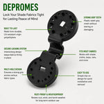 Shade Cloth Clips UV-Resistant Locking Grip