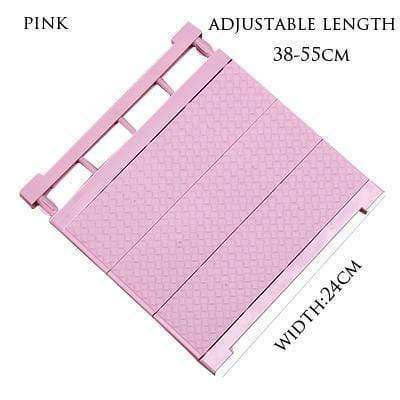 Shelf Organizer Adjustable Width No-Drill Installation