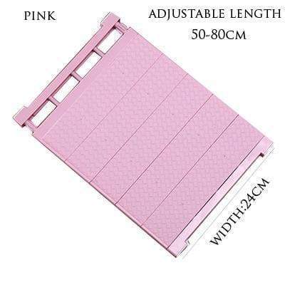 Shelf Organizer Adjustable Width No-Drill Installation