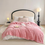 Sherpa Blanket Plush Textured Machine Washable Cozy Warmth