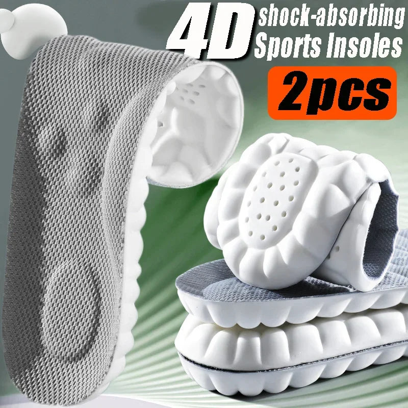 Shoe Insoles 4D Air Cushioning & Arch Support