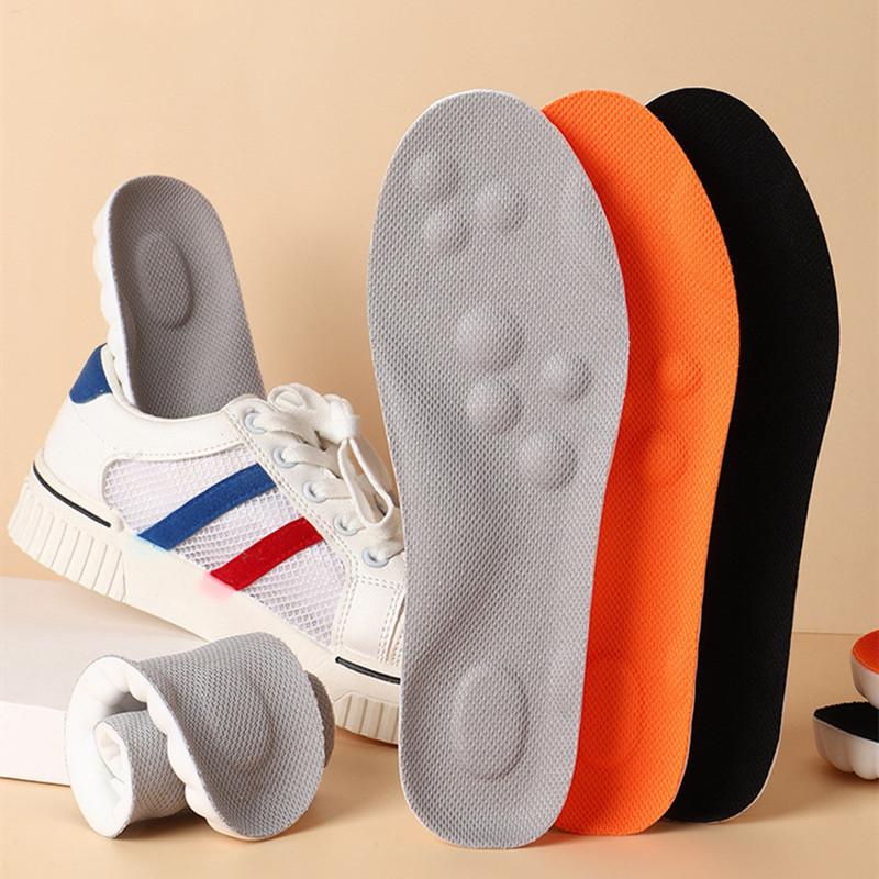 Shoe Insoles Shock-Absorbing Breathable Sweat-Wicking Trim-To-Fit
