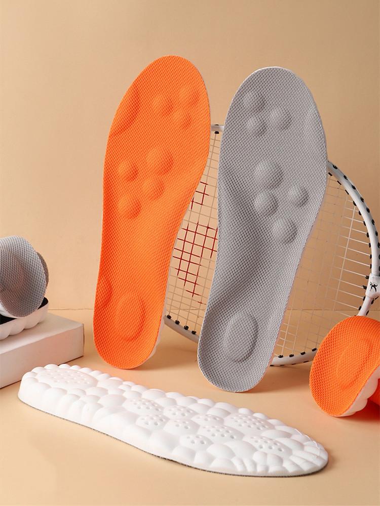 Shoe Insoles Shock-Absorbing Breathable Sweat-Wicking Trim-To-Fit