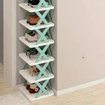 Shoe Organizer Multi-Tier Plastic Tool-Free Assembly
