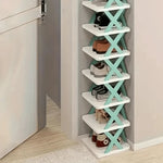 Shoe Organizer Multi-Tier Plastic Tool-Free Assembly