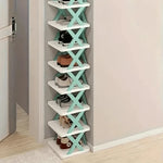 Shoe Organizer Multi-Tier Plastic Tool-Free Assembly