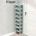 Shoe Organizer Multi-Tier Plastic Tool-Free Assembly