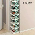 Shoe Organizer Multi-Tier Plastic Tool-Free Assembly