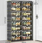 Shoe Organizer Stackable Transparent Space-Saving