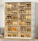 Shoe Organizer Stackable Transparent Space-Saving