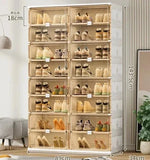 Shoe Organizer Stackable Transparent Space-Saving