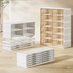 Shoe Organizer Transparent Stackable Space-Saving Storage