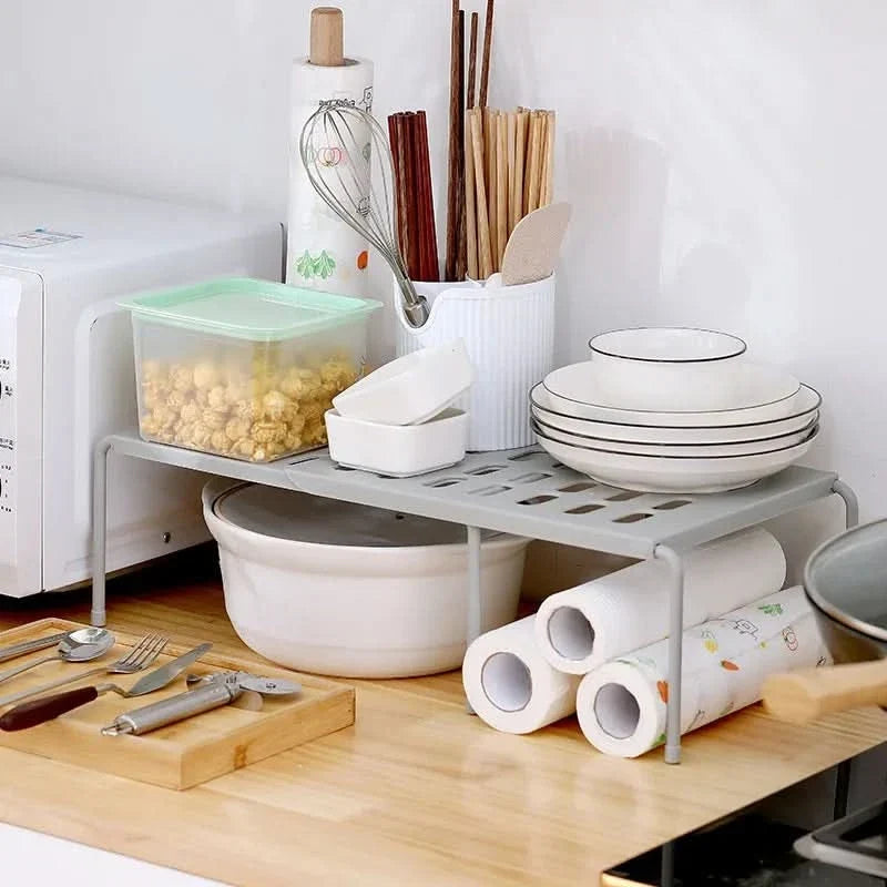 Shoe Rack Adjustable Width Tool-Free Assembly Space-Saving Storage