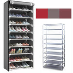 Shoe Rack Cabinet Self-Standing Non-Woven Roll-Up Cover