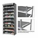 Shoe Rack Cabinet Self-Standing Non-Woven Roll-Up Cover