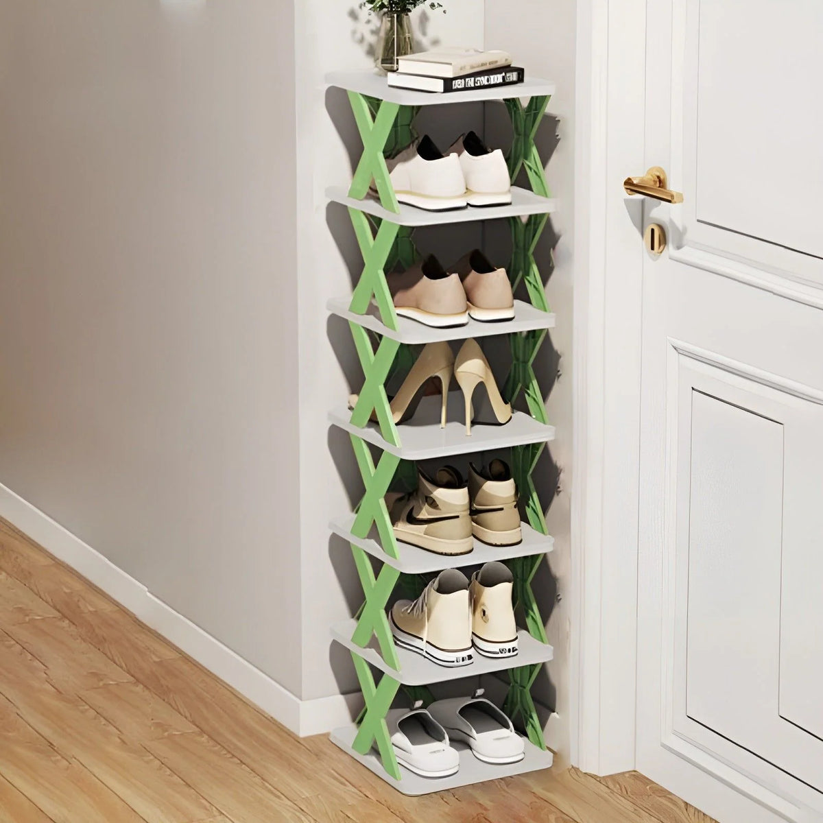 Shoe Rack Foldable Multi-Tier Space-Saving Storage
